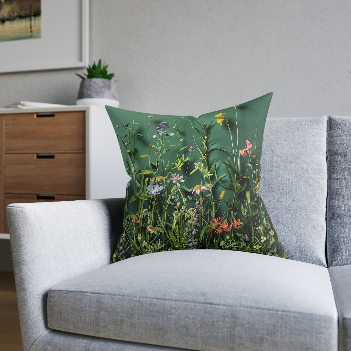 Wild Meadow 2 - Square Pillow -UK