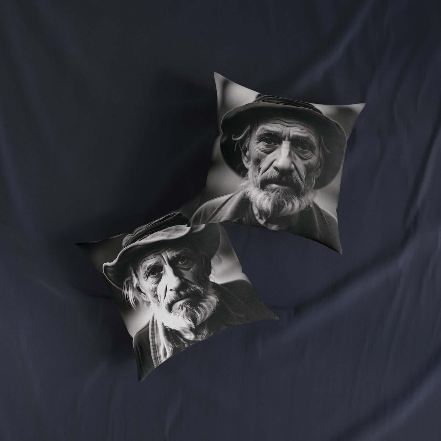 Old Man - Square Pillow - UK