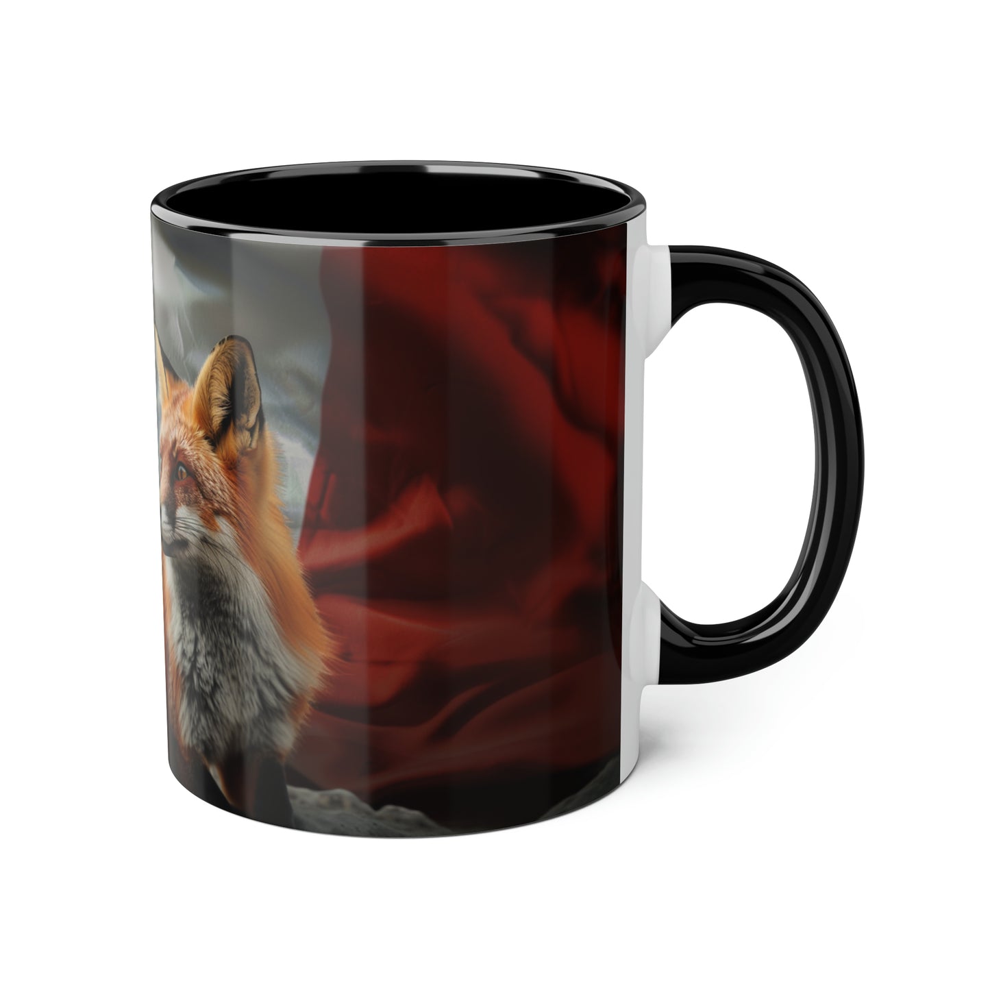 Fox and Flag Accent Mug, 11oz - Canada Only