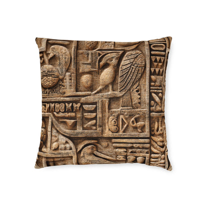 Ancient Egyptian Sandstone Love Letter - Square Pillow - UK