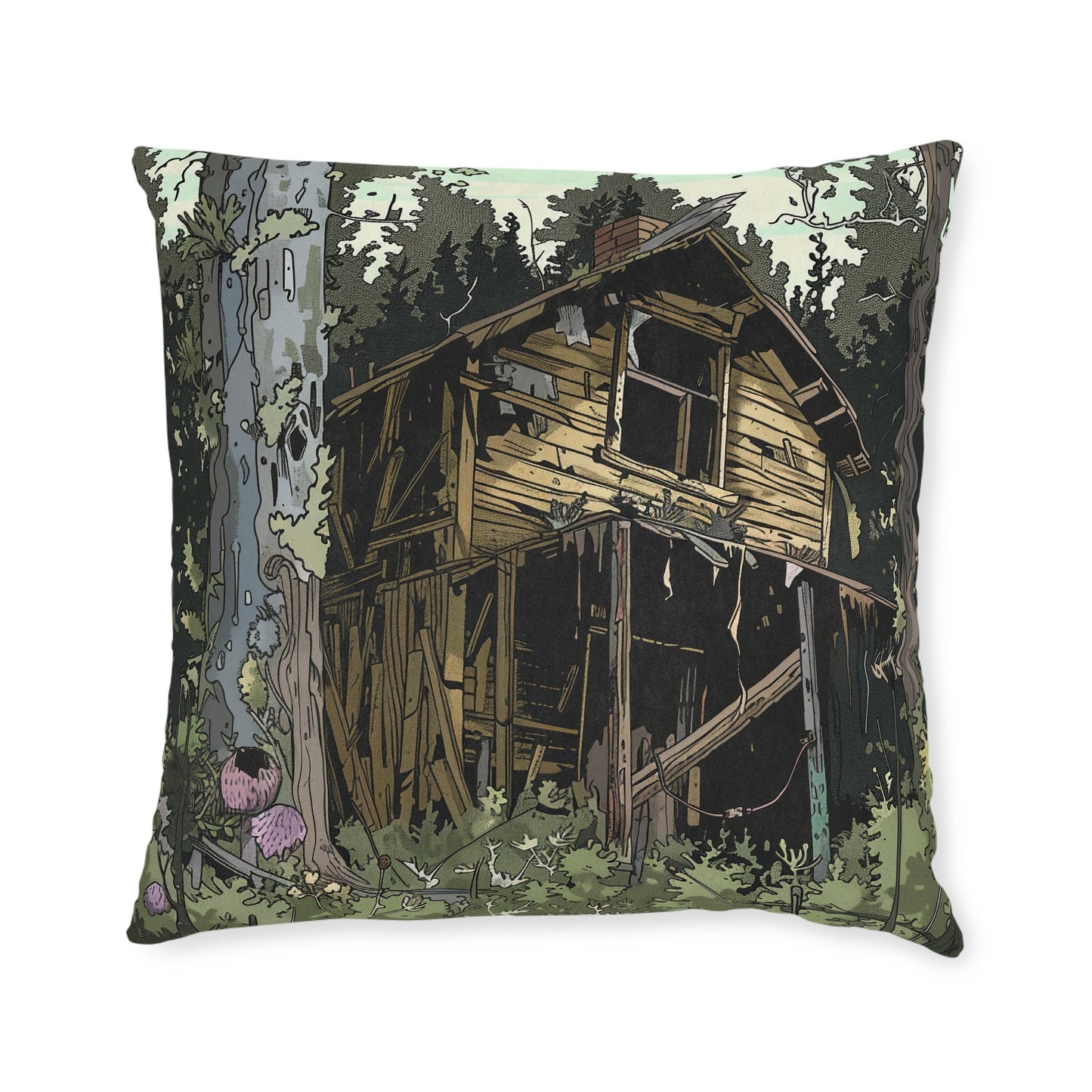 Huckleberry's House - Square Pillow - UK