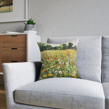 Wild Meadow - Square Pillow - UK