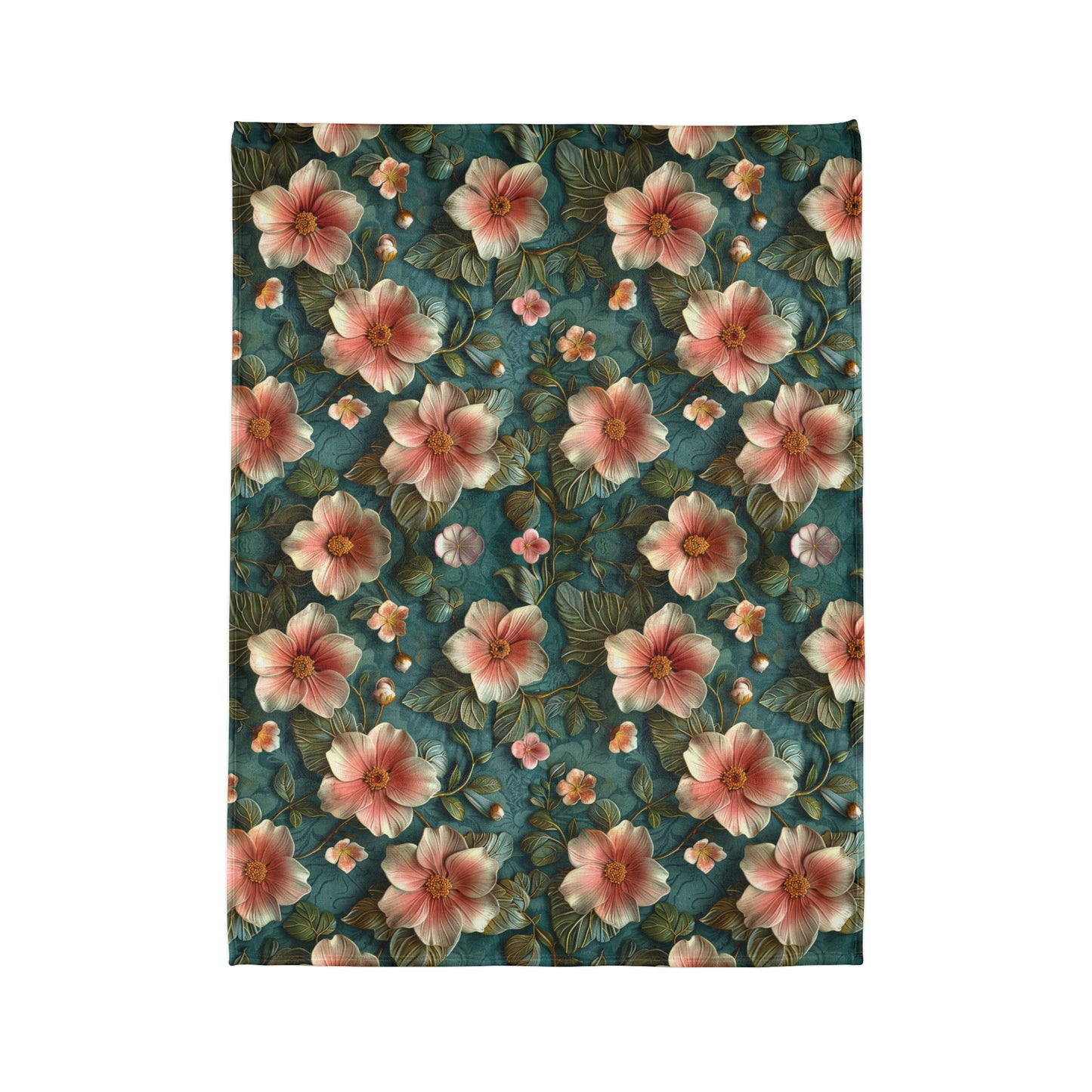 Classic 3D Chinoiserie Design - Soft Polyester Blanket