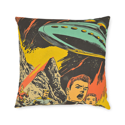 1950's Space Comic - Square Cushion - Space Home Decor UK