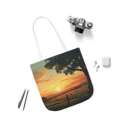 Sunset In The Countryside #2 - Polyester Canvas Tote Bag (AOP)