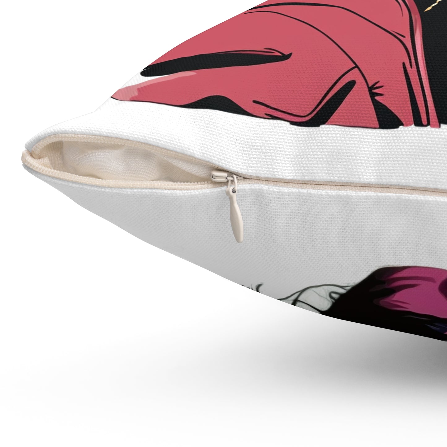 Elvis and Amy - Spun Polyester Square Pillow - USA