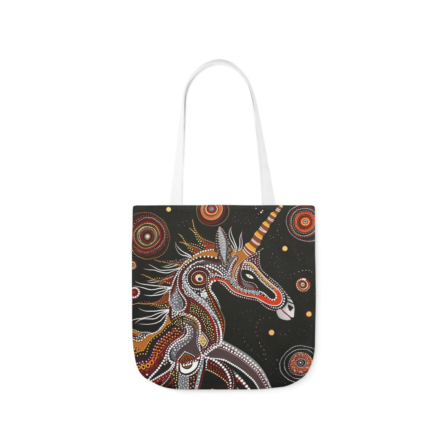 Native Australian Art #4 - Polyester Canvas Tote Bag (AOP)
