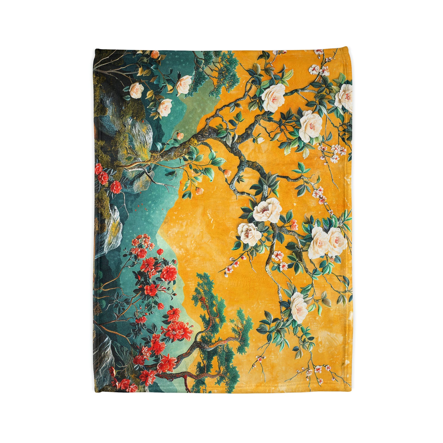 Chinoiserie #4 - Soft Polyester Blanket
