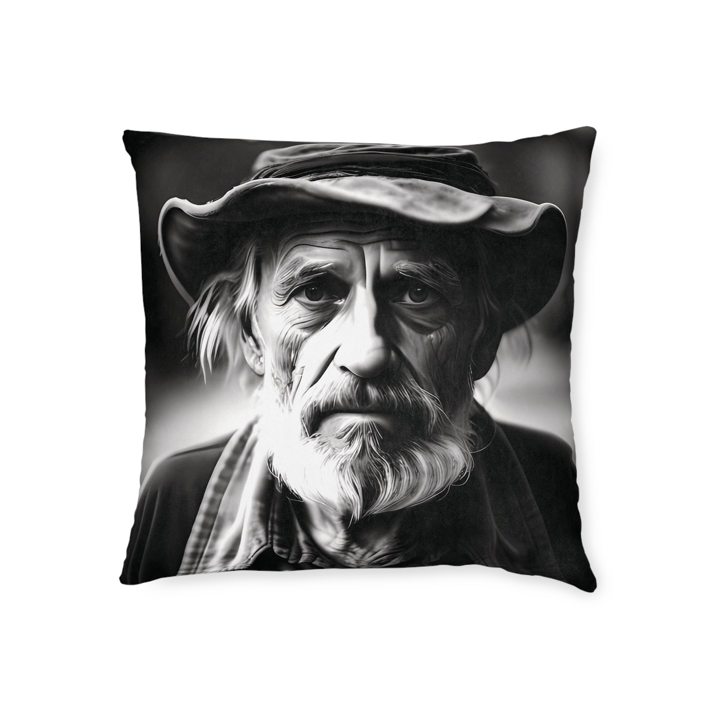 Old Man - Square Pillow - UK