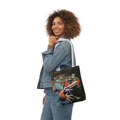 Frog - Polyester Canvas Tote Bag (AOP)
