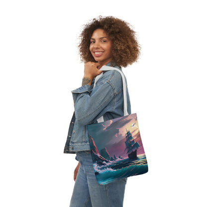 Seascape #5 - Polyester Canvas Tote Bag (AOP)