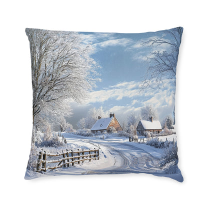 Winter in The Countryside - Square Cushion  - UK