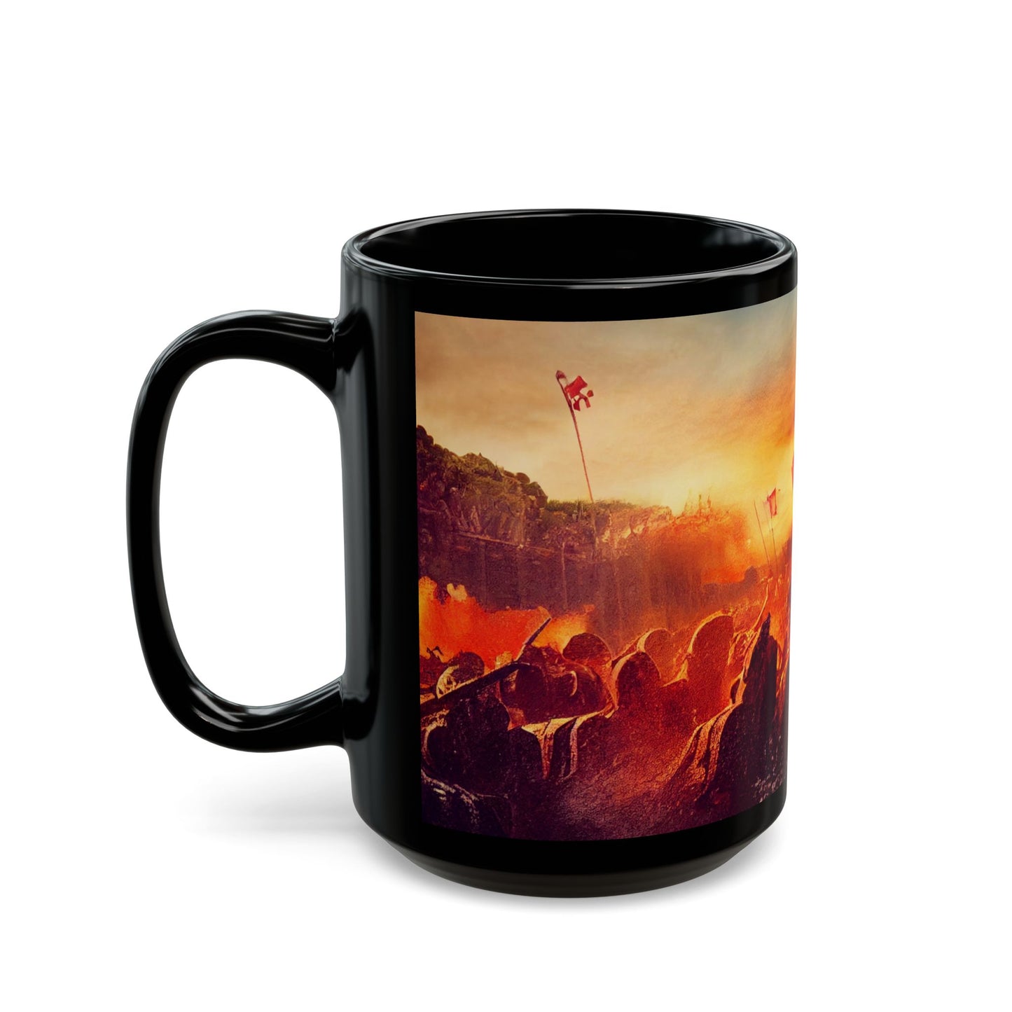 Trojan Wars - Black Mug (11oz, 15oz) - USA