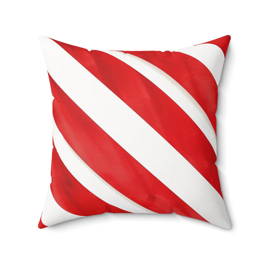 Strawberries and Cream - Spun Polyester Square Pillow - USA