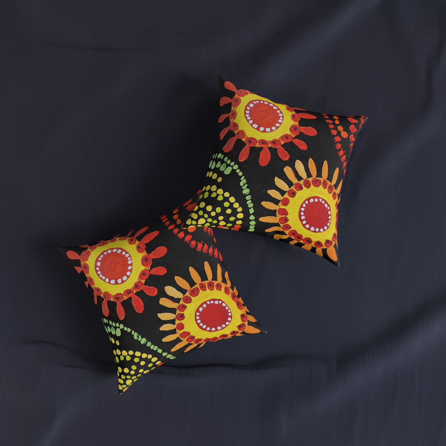Traditional Aboriginal 1 - Square Pillow - UK