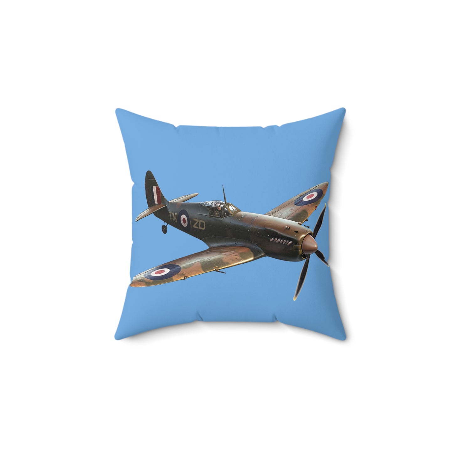 Spitfire - Spun Polyester Square Pillow - USA