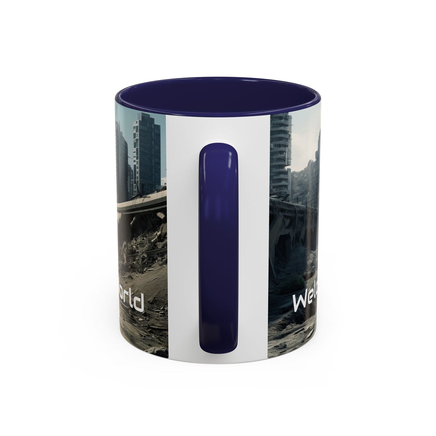 Futuristic Landscape Accent Coffee Mug - Perfect for Sci-Fi Lovers - UK