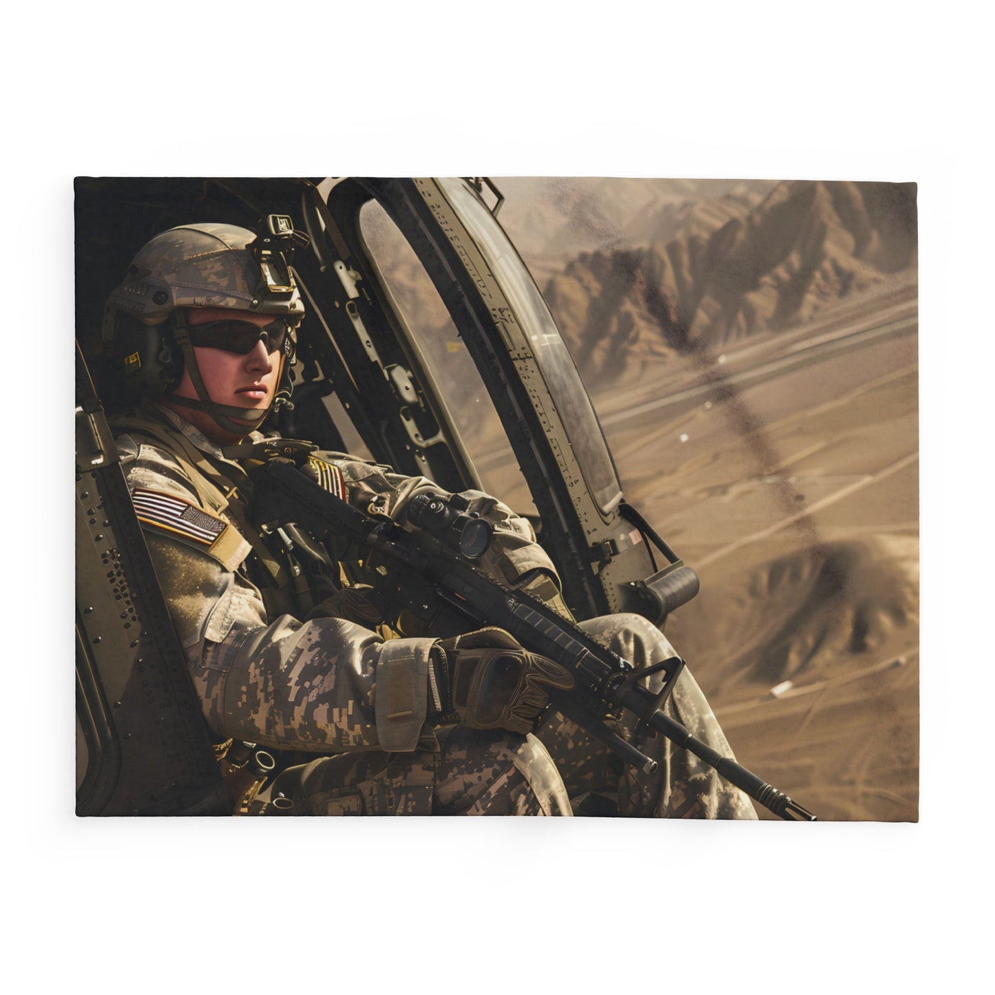 Black Hawk 5 Arctic Fleece Blanket - USA