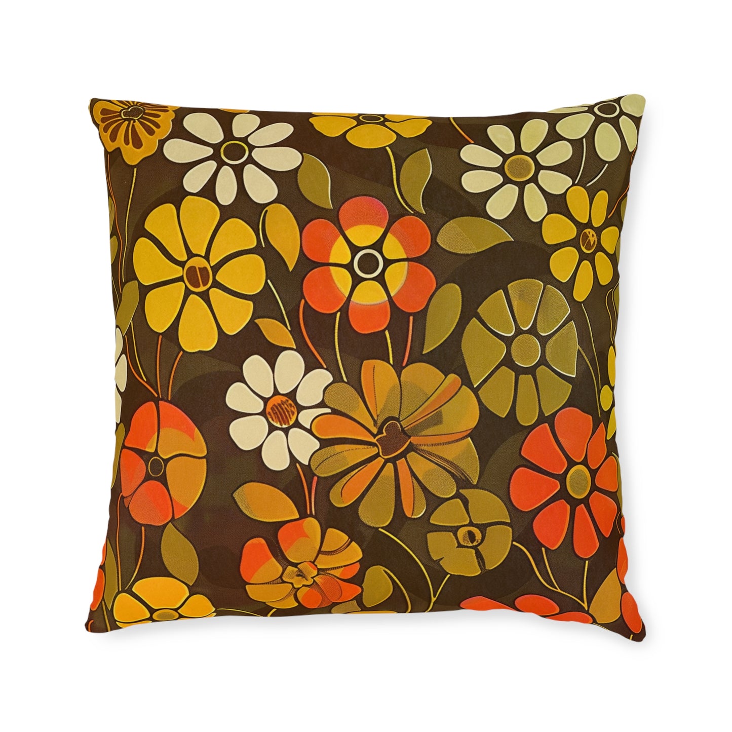 1960's Retro 3 - Square Pillow - UK