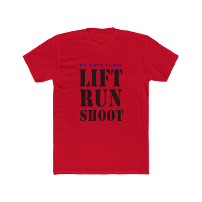 US Navy Seals Lift Run Shoot Unisex Cotton Crew Tee USA