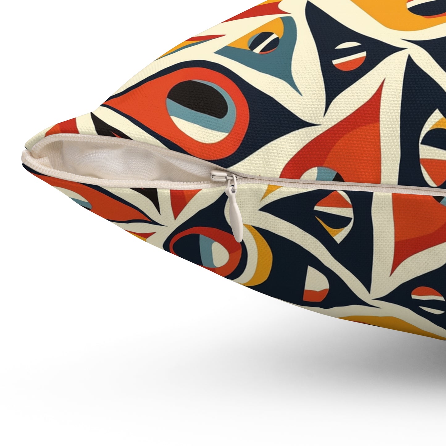 1960's America #1 Spun Polyester Square Pillow USA