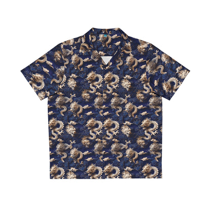 Men's Blue Hawaiian Shirt - China Only