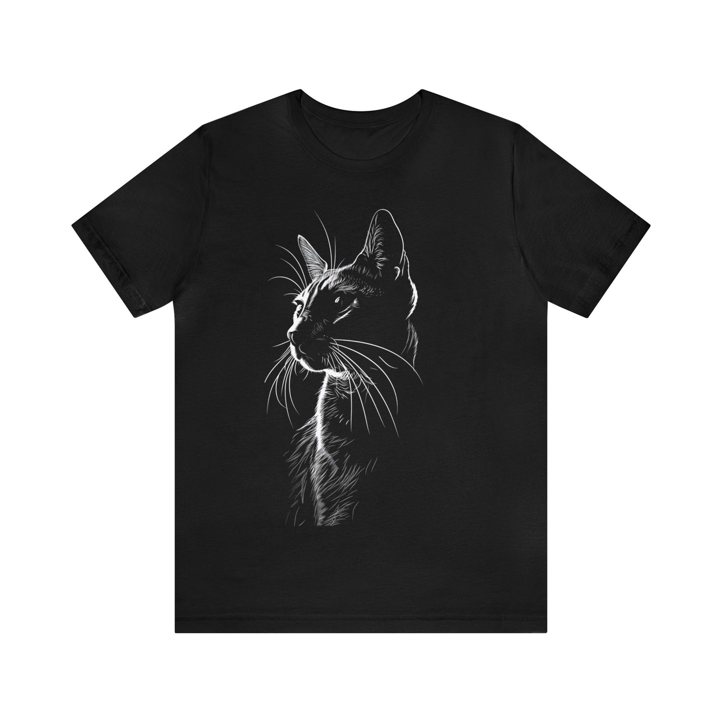 Cat Silhouette #5 - Unisex Jersey Short Sleeve Tee