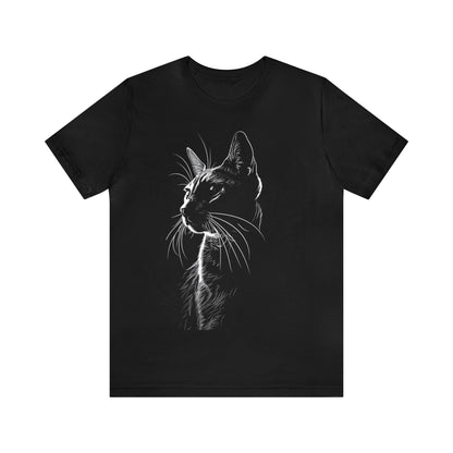 Cat Silhouette #5 - Unisex Jersey Short Sleeve Tee