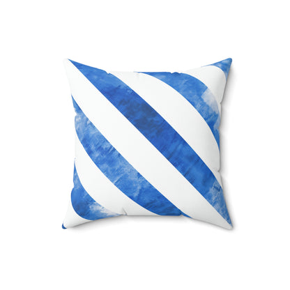 Ice Blue Popsicle - Spun Polyester Square Pillow - USA