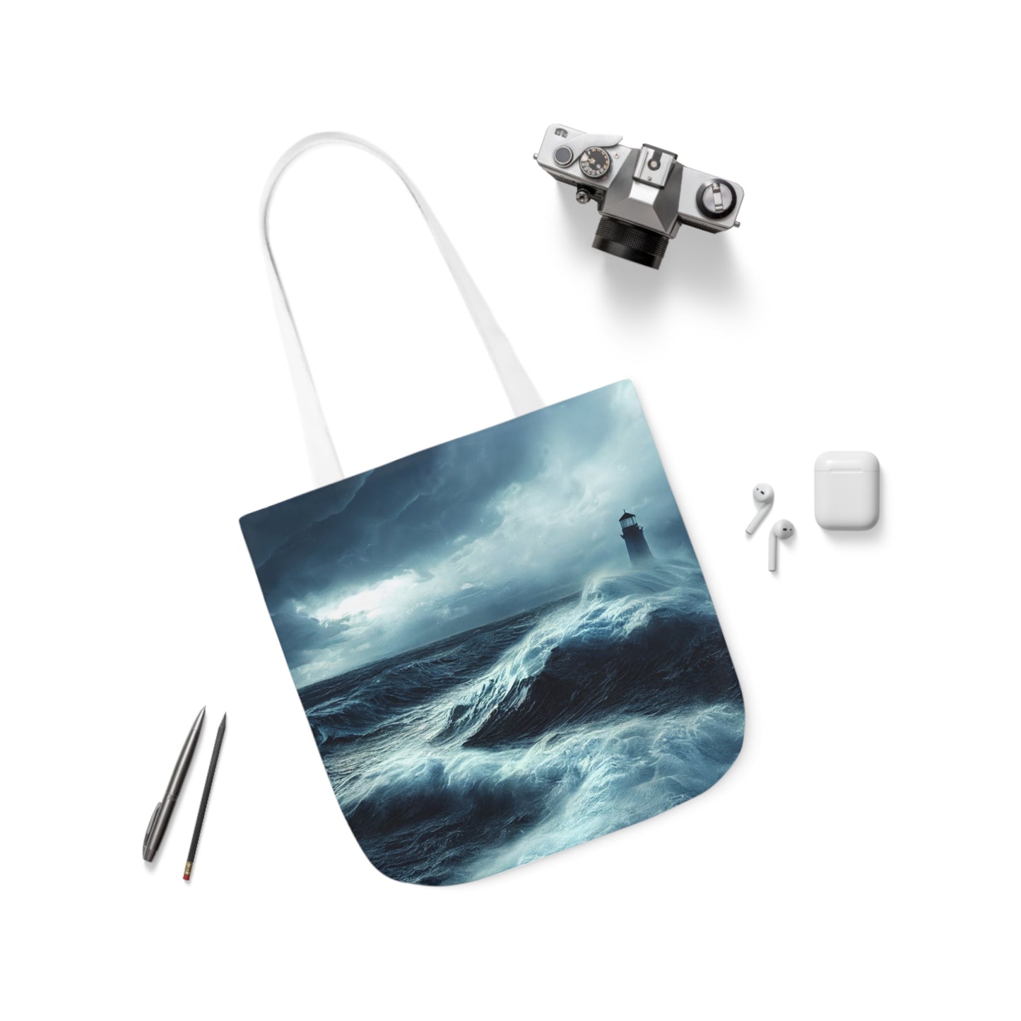 Seascape #2 - Polyester Canvas Tote Bag (AOP)