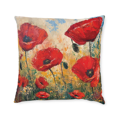 Poppies - Square Pillow - UK