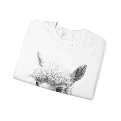 Cute Alpaca Unisex Crewneck Sweatshirt - Cosy Casual Wear UK