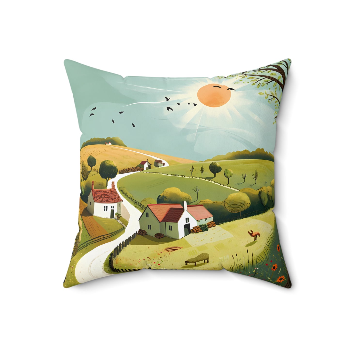 Countryside #1 - Polyester Pillow - USA