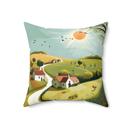 Countryside #1 - Polyester Pillow - USA