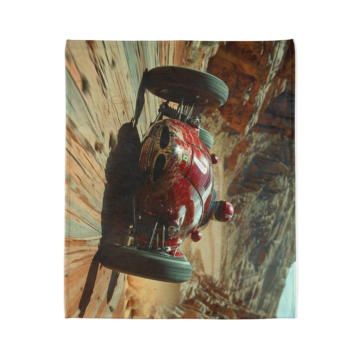 Desert Motorsport #1 - Soft Polyester Blanket