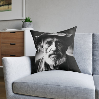Old Man - Square Pillow - UK