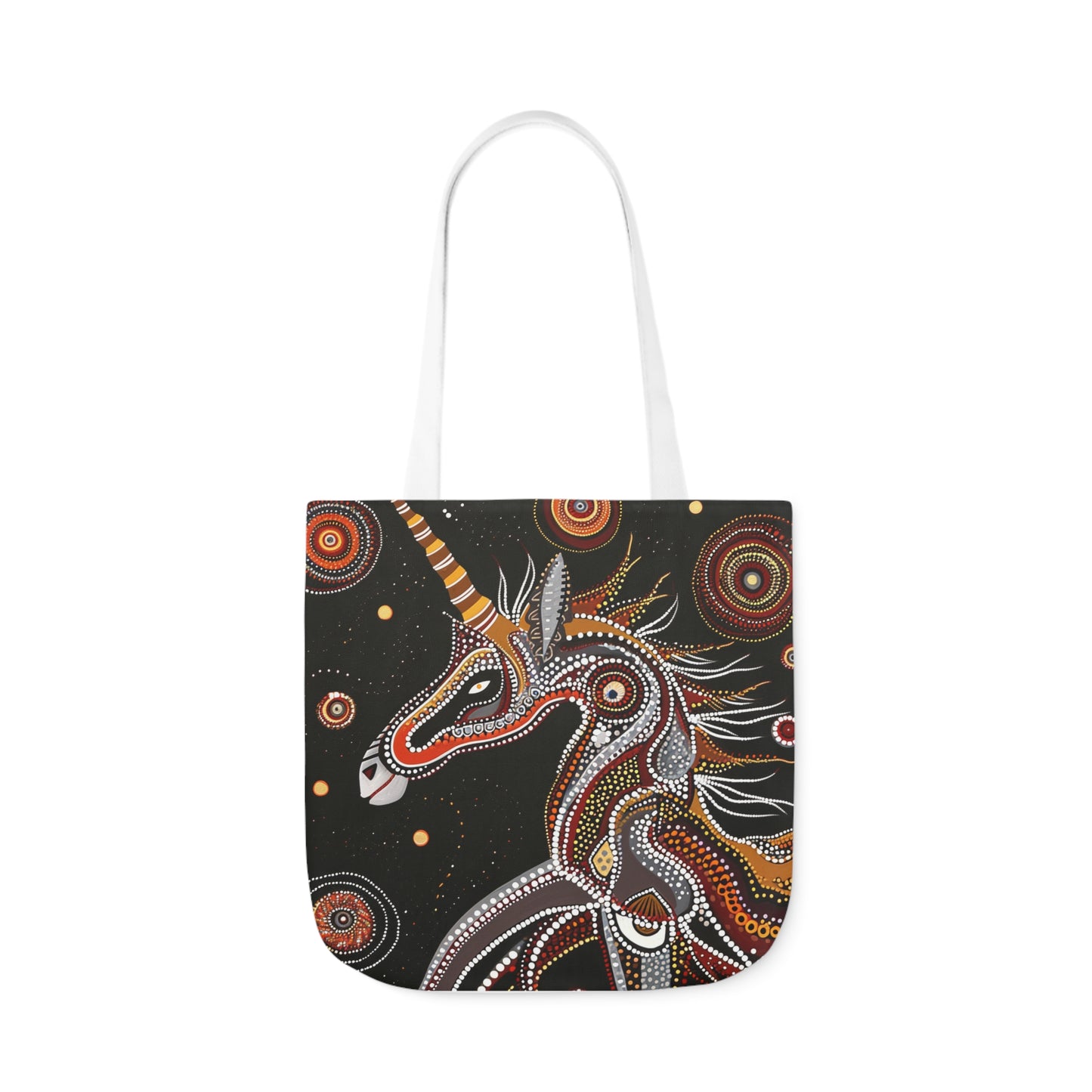 Native Australian Art #4 - Polyester Canvas Tote Bag (AOP)