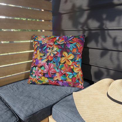 Summer Flowers - Outdoor Pillows - USA