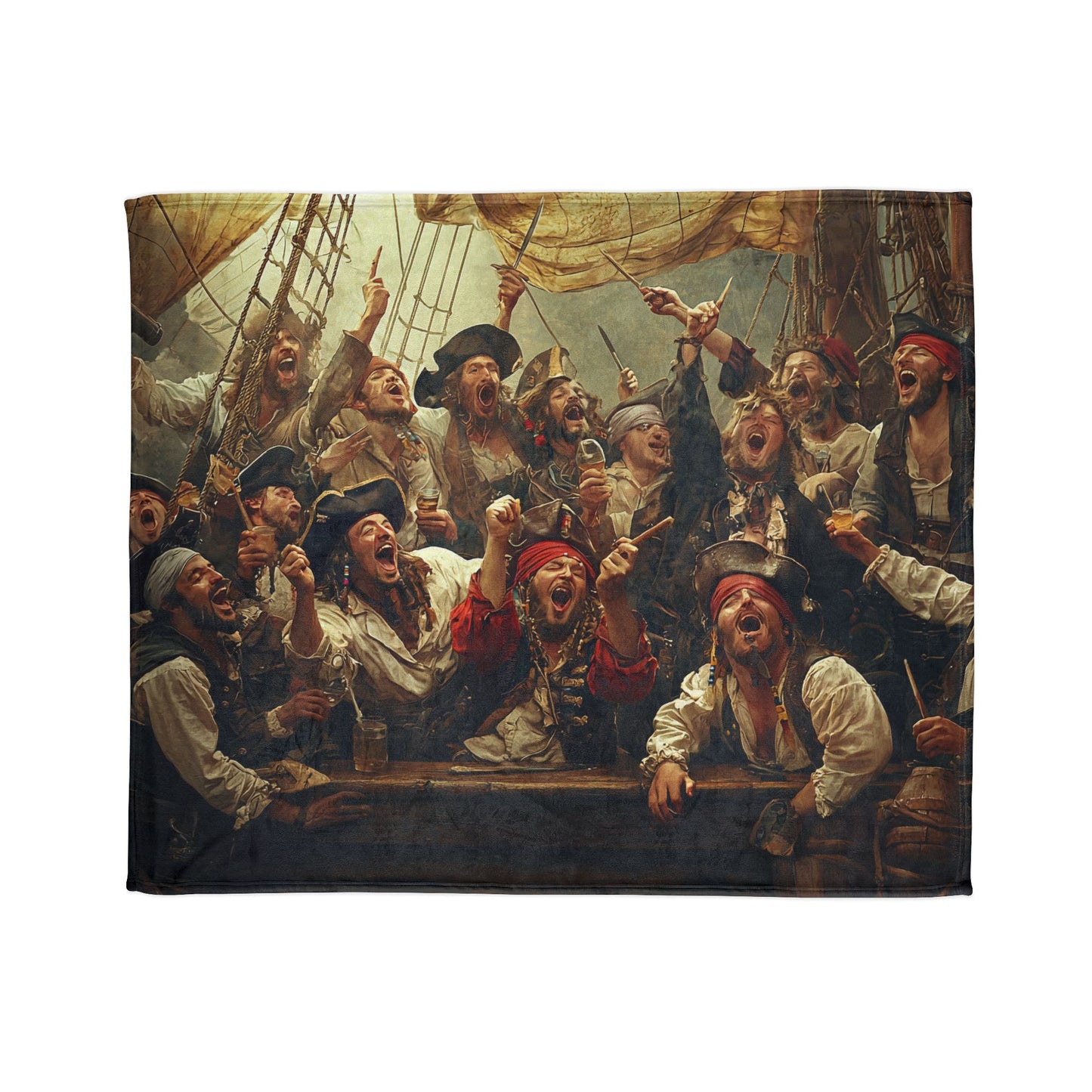 Pirate Party Soft Polyester Blanket - Cozy Throw for Nautical Enthusiasts UK