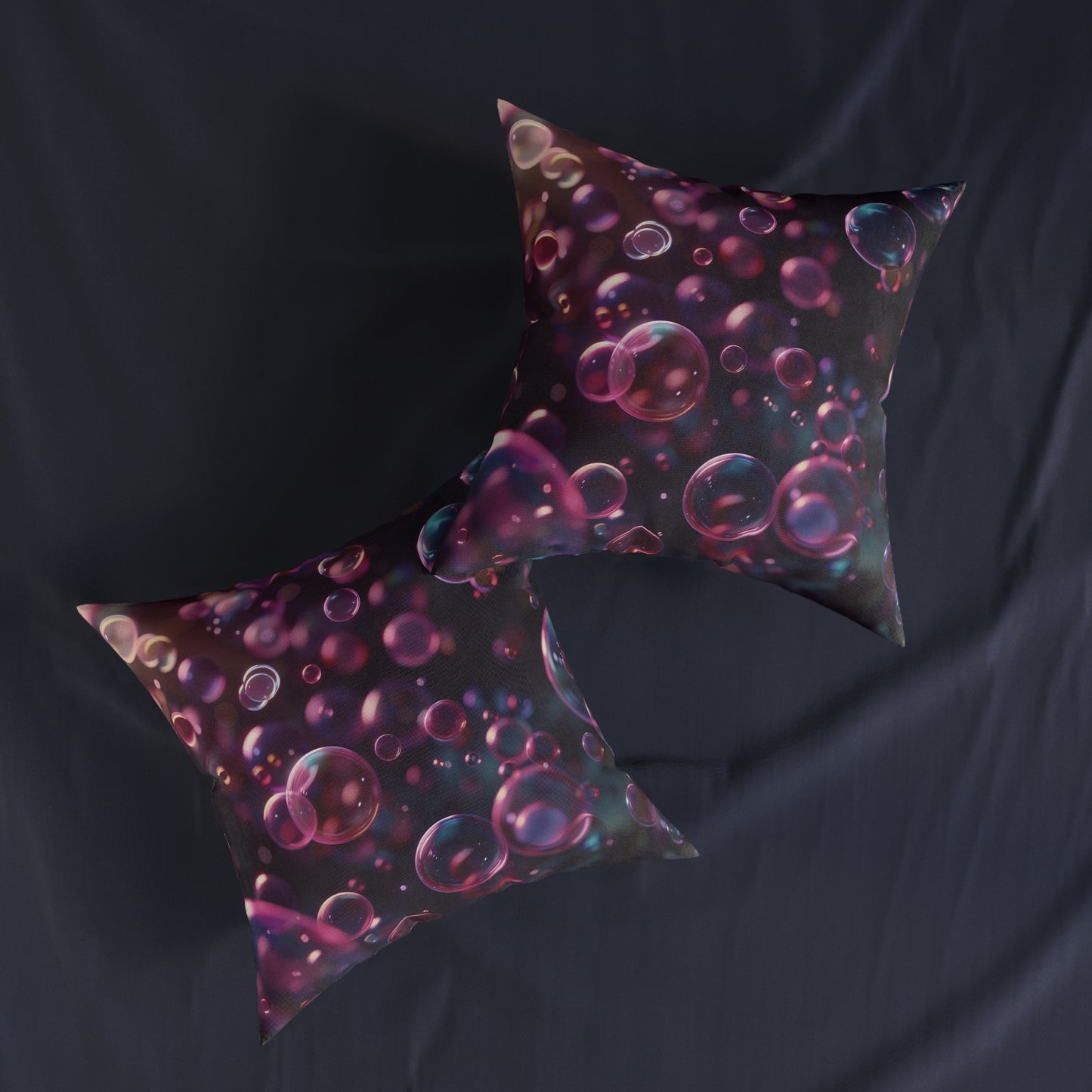 Blackcurrant Bubbles - Square Pillow - UK