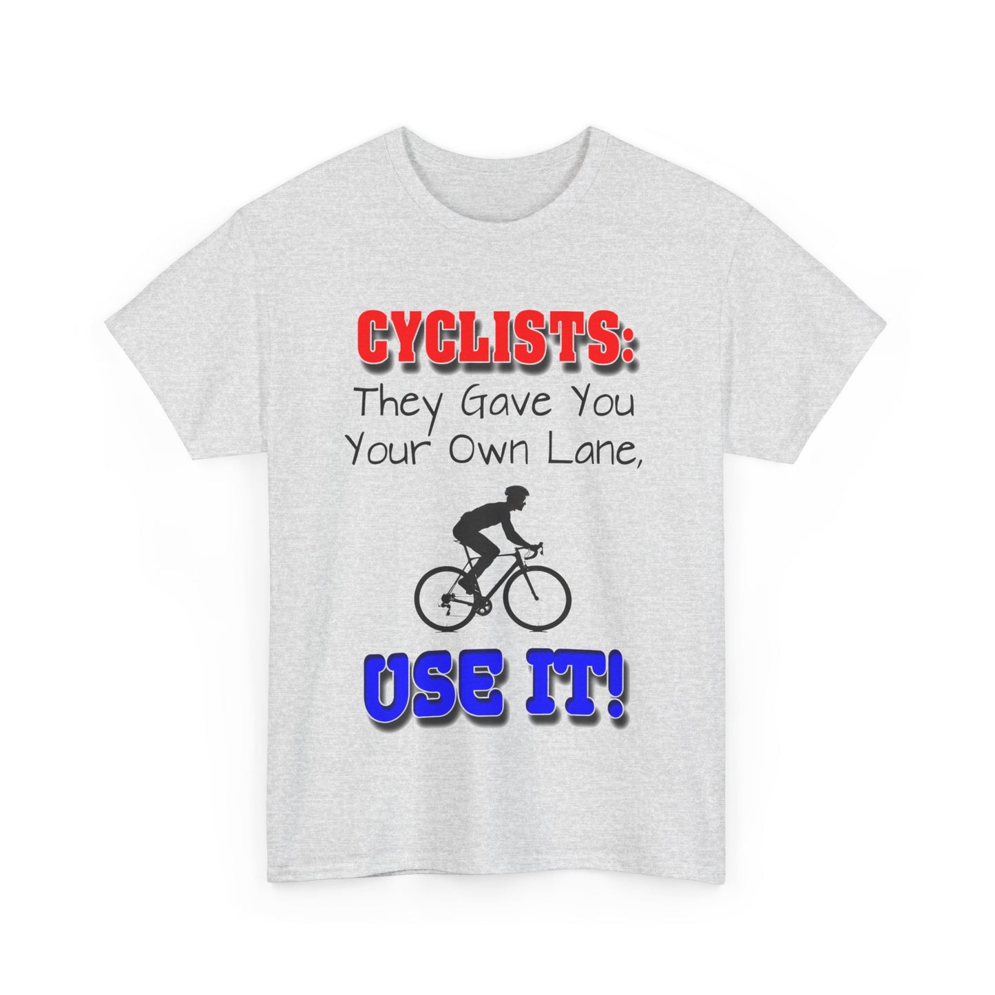 Cyclists 1 - Unisex Heavy Cotton Tee - UK