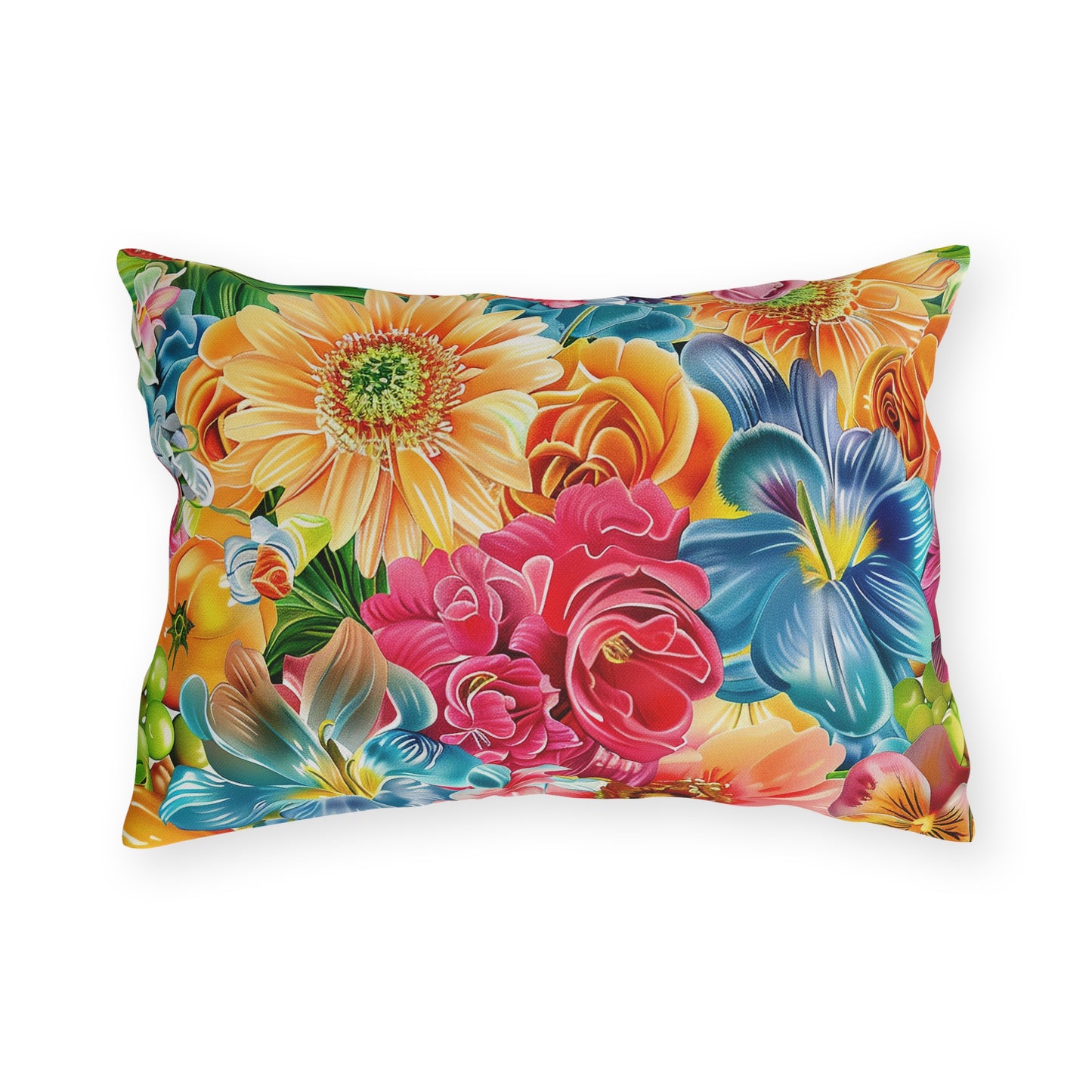 Summer Flowers - Outdoor Pillows - USA
