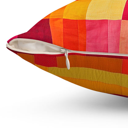 Patchwork 2 - Spun Polyester Square Pillow - USA