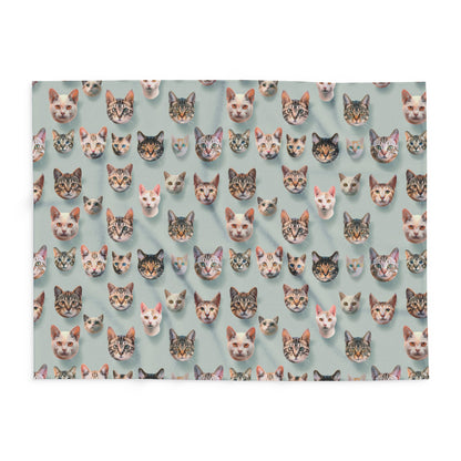Cats Collage Arctic Fleece Blanket - UK, EU