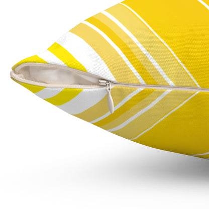 Lemon Sherbet - Spun Polyester Square Pillow - USA