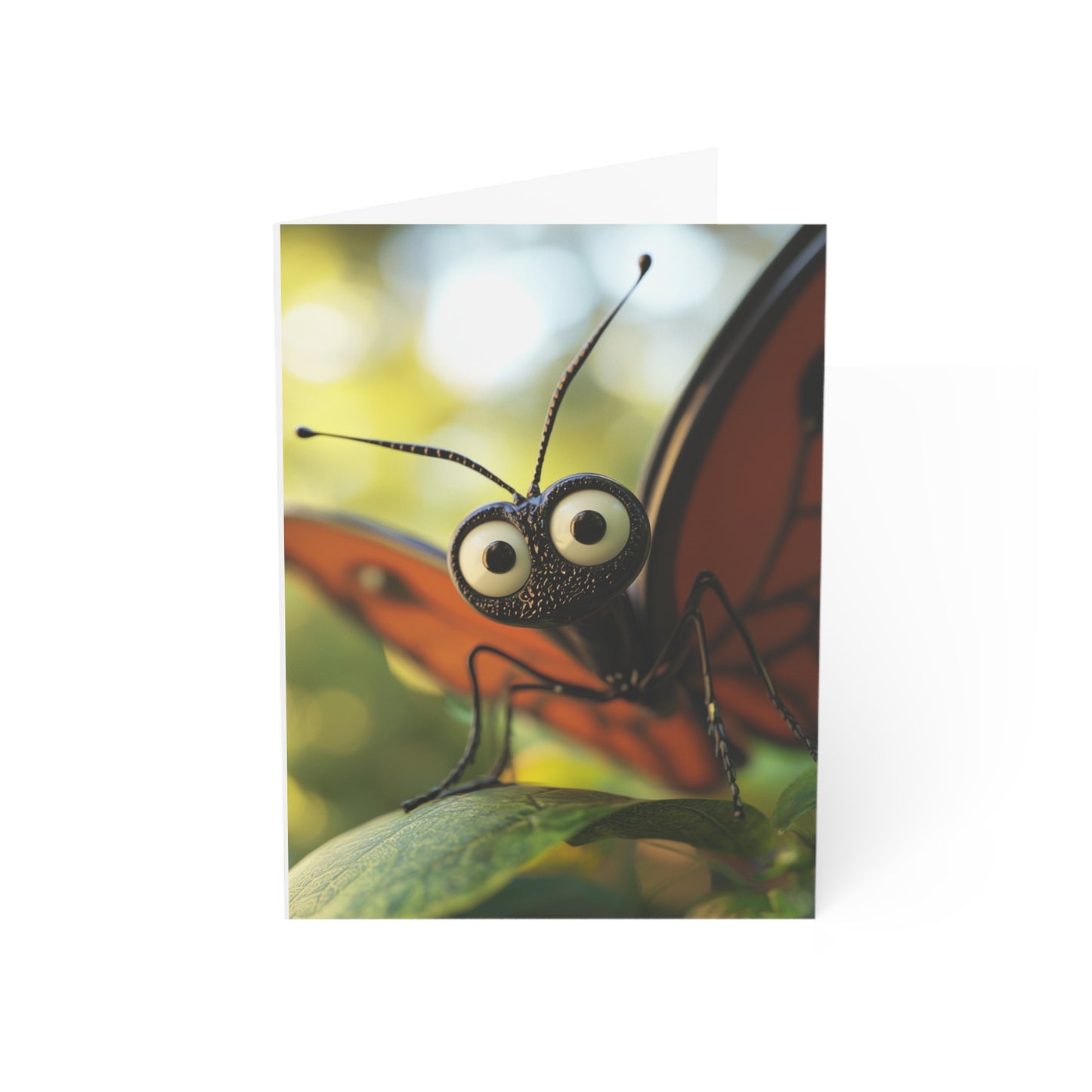 Staring Butterfly Greeting Cards - Set of 1, 10, 30, or 50pcs for All Occasions - USA