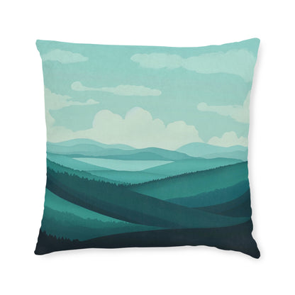 Blue Day - Square Pillow - UK