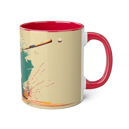 Baseball Accent Mug -11oz  Canada Only