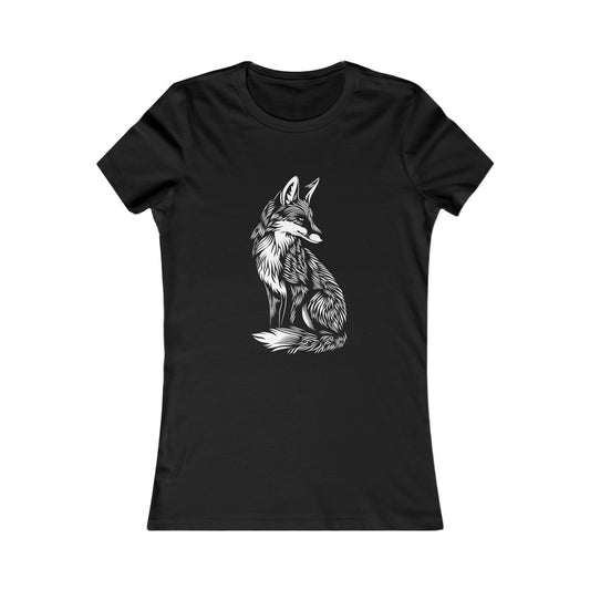 Fox Silhouette #4 - Women's Favorite Tee