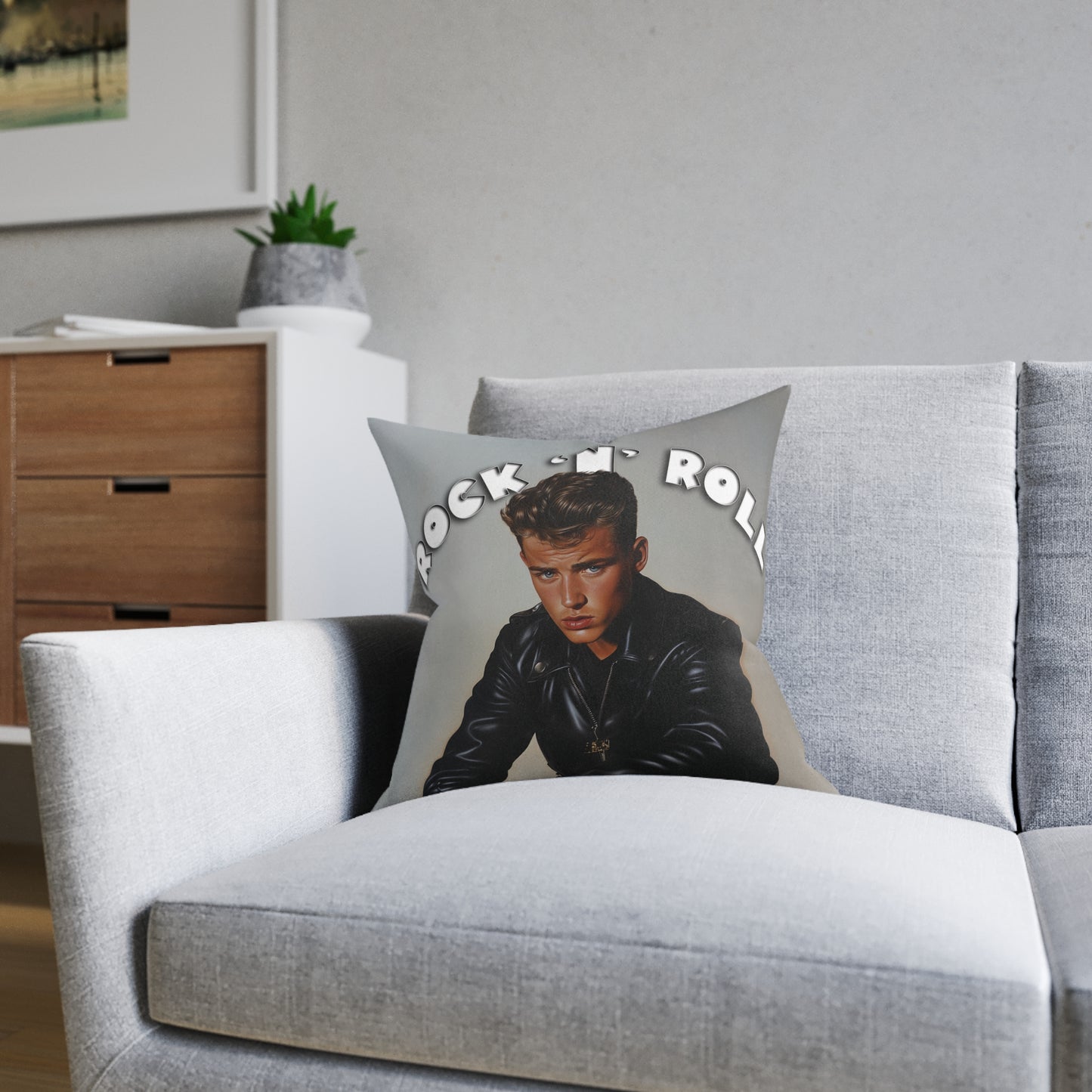 Rock n Roll - Square Pillow UK